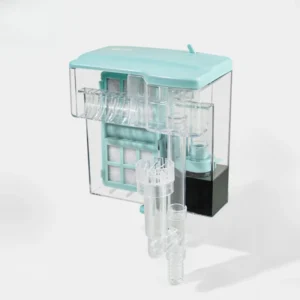 3W Wall Mount Aquarium Filter Lightweight Adjustable Hanging Filter Sponge for 2-15 Gallon Fish Tanks Outdoor Bathroom Desktop
