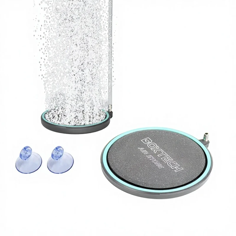 4-Inch Dissolved Oxygen Aerator Stone Aquarium Air Stone Kit with Airline Tubing Check Valve Accessories (No Air Pump)