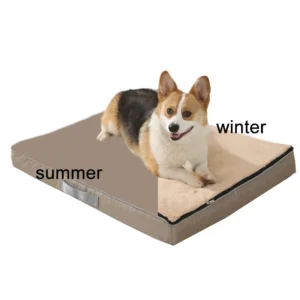 4 Seasons Thick Pet Bed Mattress with Removable Washable Cover Orthopedic Memory Foam Dog Bed for Large Dogs up to 75/100lbs
