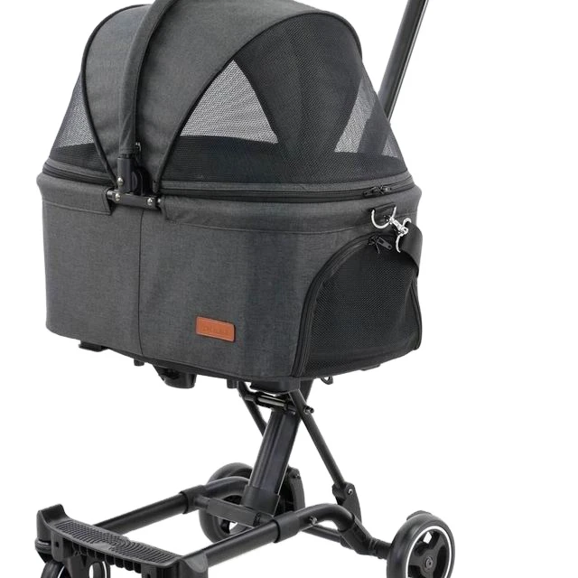 4 Wheel Small Pet Stroller for Cat Pet Fold Travel Stroller Small Dog for Pet Travel Dog Stroller Pet Carrier