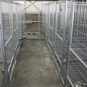 4′ X 8′ PRO Full Stall Dog Kennels X4 Metal Dog Houses with Button Closure Type