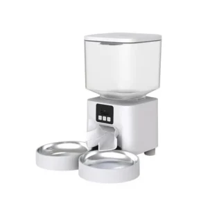 4.5L Eco Friendly Dog Feeder with 2K Camera Wifi Automatic Portion Control Two Bowls Plastic Pet Food Bowl
