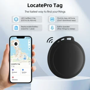 400 Pet Tracker for Dogs Cats Apple IOS FindMy AirTag Compatible GPS Tracker IP67 Waterproof Plastic Real Time Tracking 1 Year