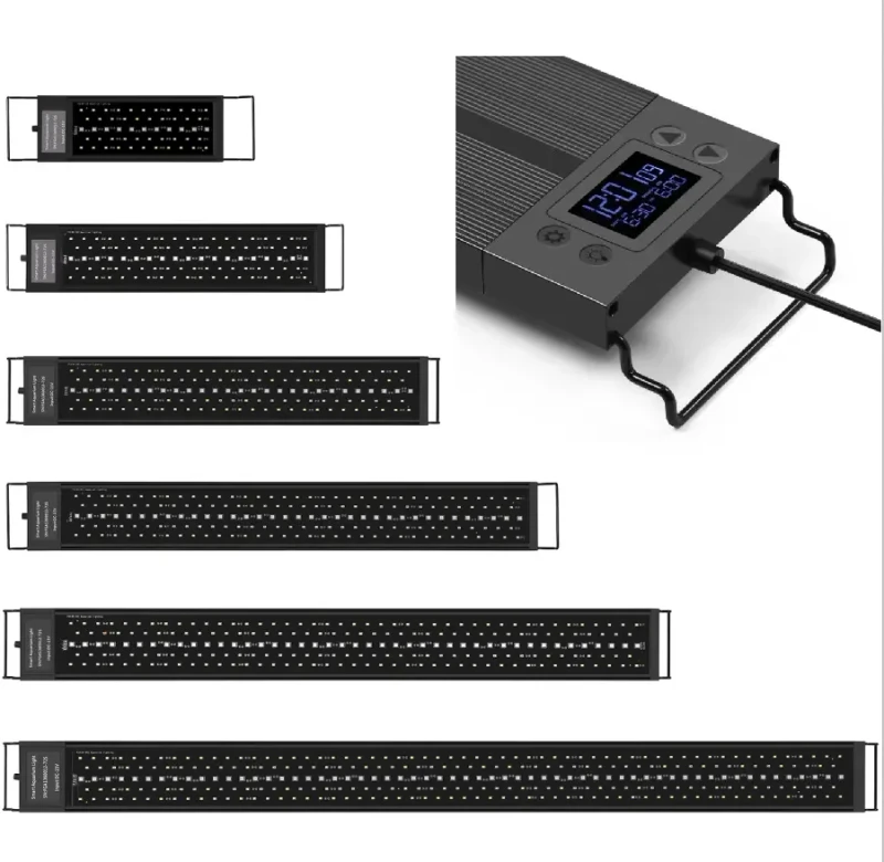 45CM Fish Tank Waterproof 24W RGB Multiple Colors Saltwater Aquarium Accessories Aquarium Grow Lights for Plants