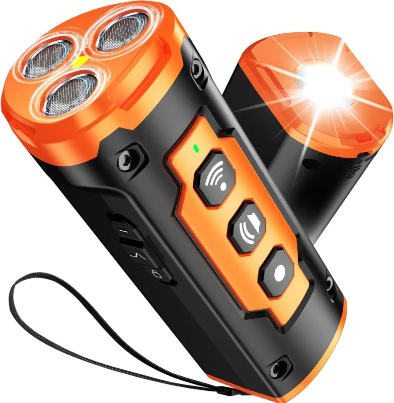 49 Feet Ultrasonic Anti Barking Device Dog Barking Control Repeller with Flashlight Bark Deterrents Ultrasonic Dog Repellent