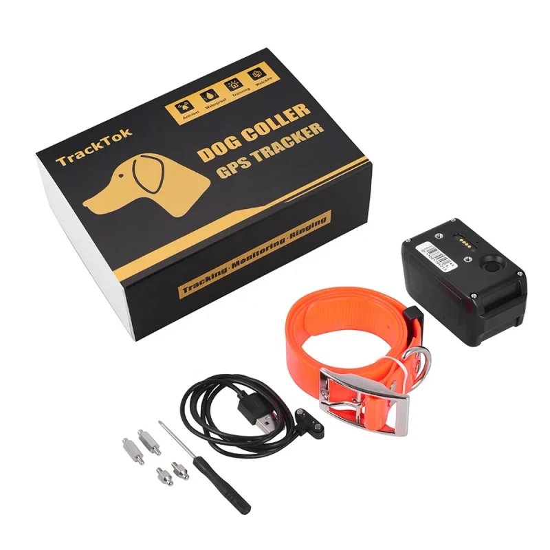 4G Animal Collar Tracker Special Waterproof Dog GPS Tracking Device Pet Anti-theft Realtime Location for Hunting Dogs Training
