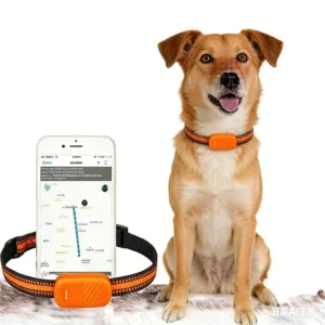 4G GPS Pet Tracker Real Time High Accuracy Tracking IPX7 Waterproof for Dogs Cats Multi Mode Positioning App Control