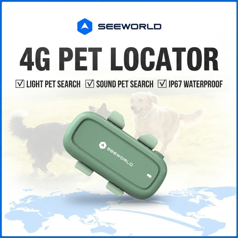 4G Waterproof Pet Locator Wireless Dog Anti Lost Tracker Cat GPS Beidou Tracker with Light and Sound for Finding Lost Pets