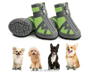 4pcs Dog Shoes Cozy Teddy Bichon Puppy Foot Cover Anti Slip Mesh Pet Dog Shoes