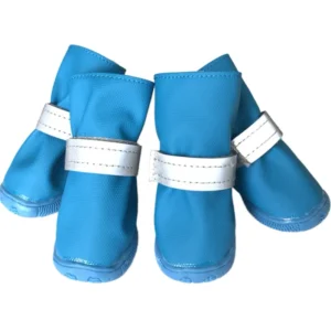 4pcs Eco-Friendly Luxury Sport Solid Pattern Anti-Slip Dog Shoes Classic Cute Waterproof Rubber Rain Socks All Seasons