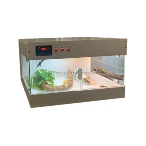 4x2x2 Feet PVC Reptile Feeding Box Reptile Zoo Lizard Ball Boa Long Without Dragon Glass Container