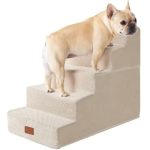 5 Step Dog Steps for High Bed Pet Steps for Small Dogs and Cats Non Slip Balanced Pet Ramp Indoor