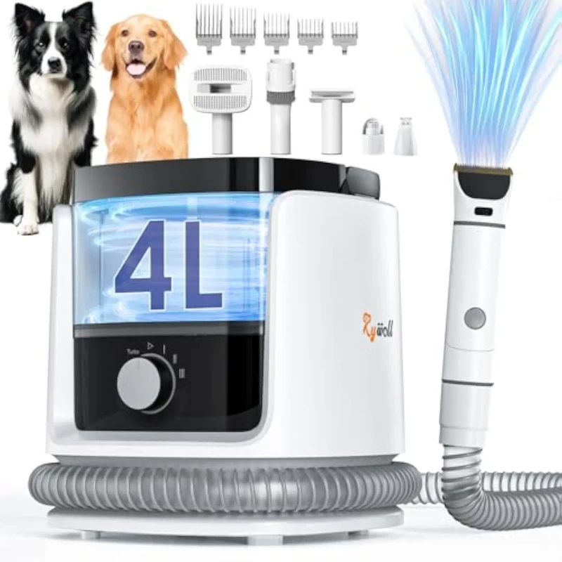 5 in 1 Pet Cleaning Grooming Products Dog Cat Vacuum Cleaner Portable Pet Hair Vacuum Grooming Kit for Dog Cat