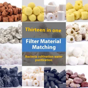 500g Aquarium Fish Tank Water Treatment 11 Types of Filtration Ceramic Biological Ring Square Shape Media