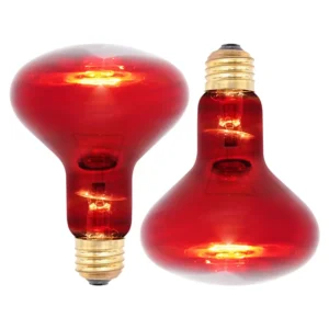50W & 75W UVB Infrared Poultry Reptile Heat Lamp Basking & Heating Light Bulb for Reptile & Amphibian Supplies