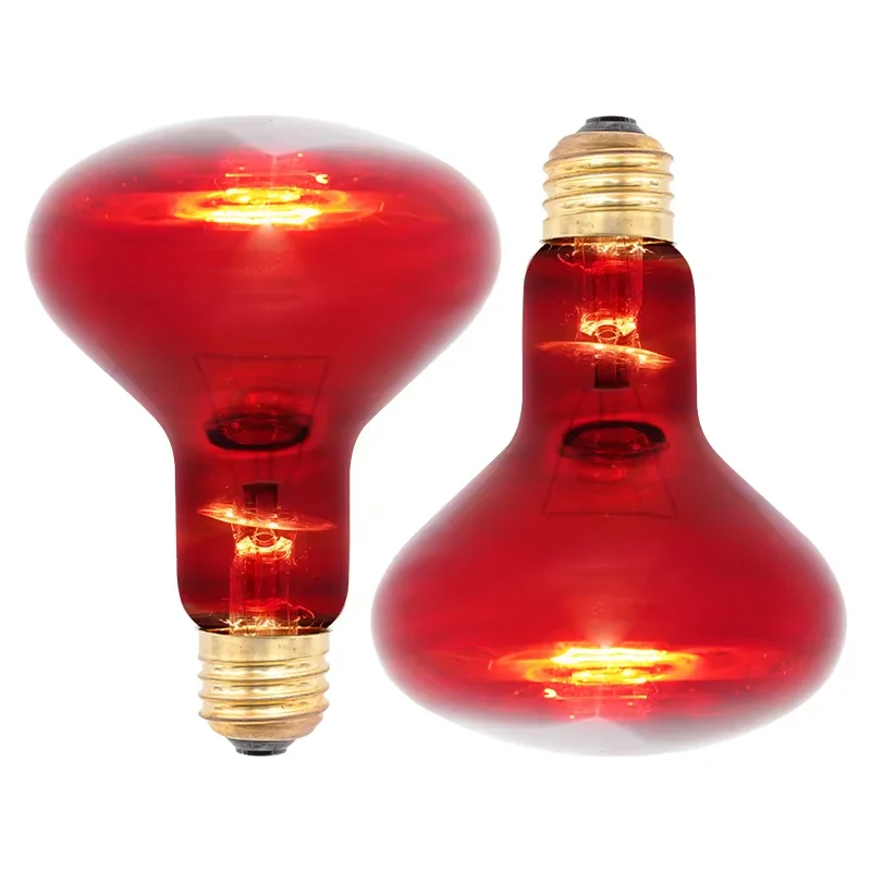 50W & 75W UVB Infrared Poultry Reptile Heat Lamp Basking & Heating Light Bulb for Reptile & Amphibian Supplies