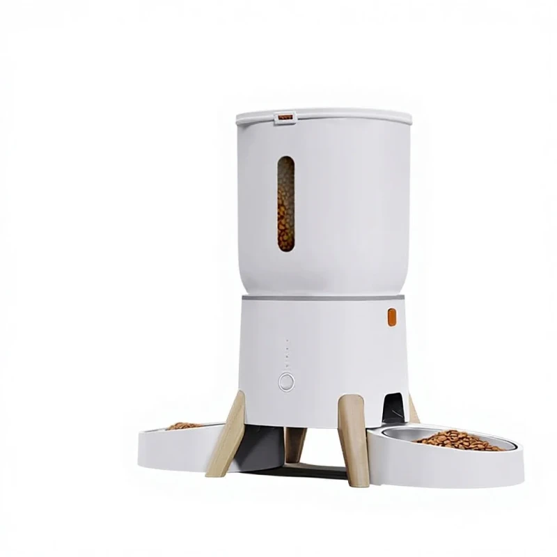 5L Pet Intelligent Feeder App controlled Remote Feeding Machine Dual bowl Automatic Feeder for Cats and Dogs