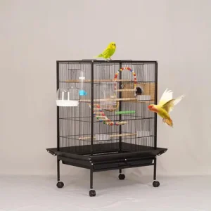 6 Pack Pet Bird Cage Detachable Movable Durable Big Capacity Parrot Cage