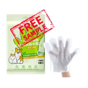 6 Piece Set Pet No Wash Cleaning Gloves and Wet Wipes Dog Bathing Deodorizing Cat Puppy Kitten Dry Cleaning Supplies
