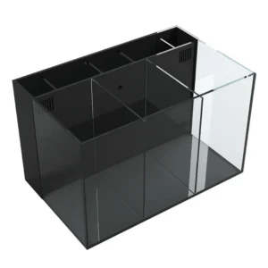 60cm White Three cylinder Betta Divided Multifunctional Aquarium Fish tank Betta Fish Double tank Divided Aquarium