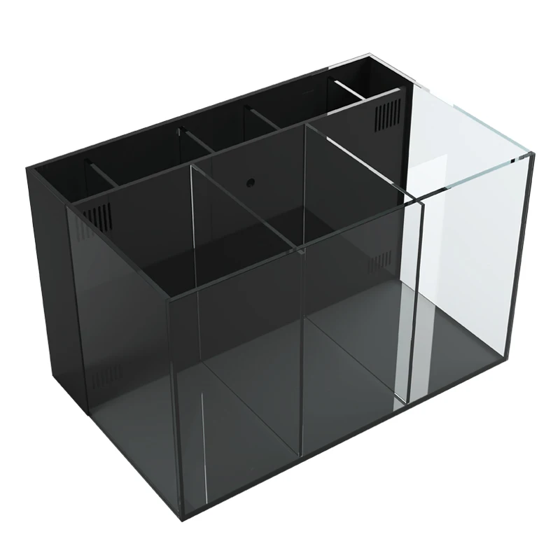 60cm White Three cylinder Betta Divided Multifunctional Aquarium Fish tank Betta Fish Double tank Divided Aquarium