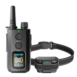 643 Electronic Bark Collar Dog Training Wired Shock Training Collar Rechargeable with Remote Control