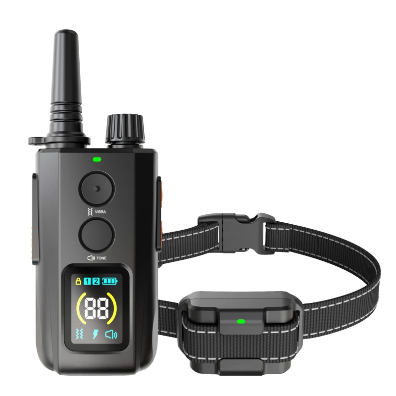 643 Electronic Bark Collar Dog Training Wired Shock Training Collar Rechargeable with Remote Control