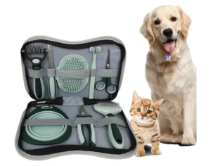8 1 Complete Professional Dog Grooming Set for Grooming Short haired and Long haired Dogs and Cats Shedding Control Grooming Kit