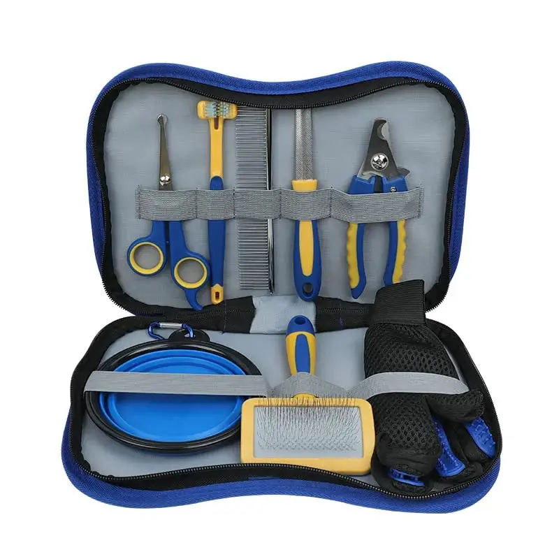 8 in 1 Custom Logo Dog Grooming Set Pet Dogs Grooming Dog Grooming Kit