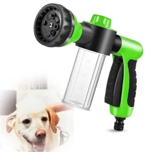 8 in 1 Sprayer Mode Dog Washing Hose Attachment Household Dog Horse Wash Machine Gardening Dog Wash Hose With Foam Pot