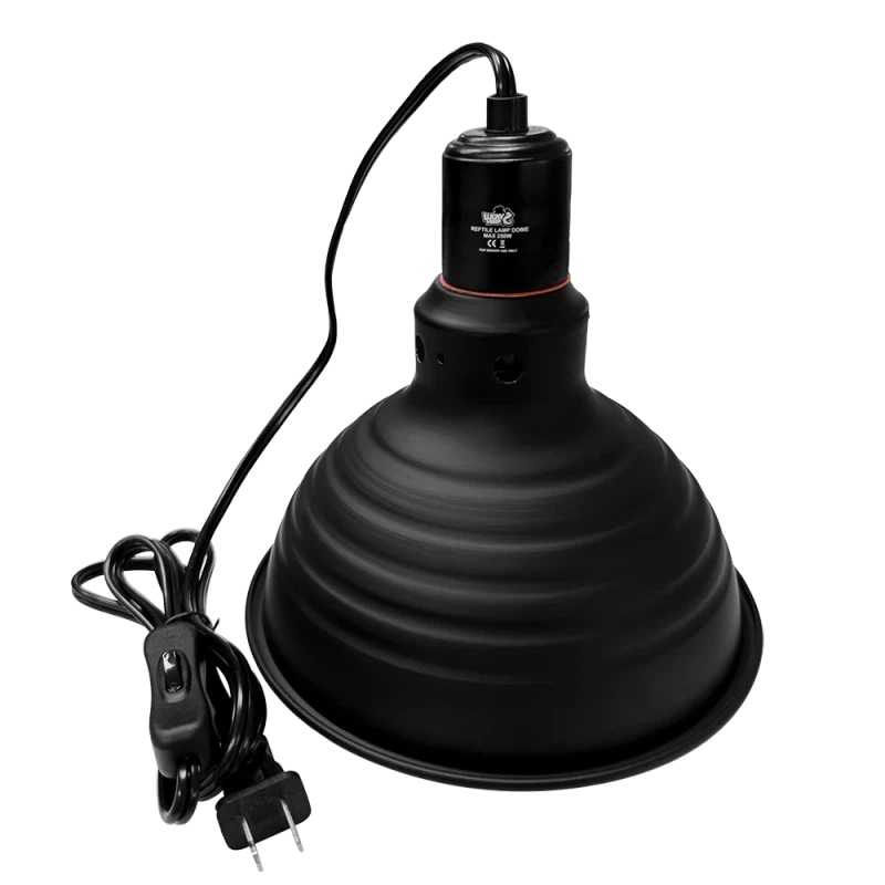 8.5/5.5 Inch Light Dome UVB Bulb Fixture Threaded Lampshade Reptile Product for Reptile Amphibian Supplies