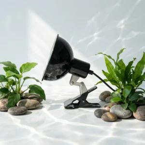 8.5 Inch Double Deep Eco Friendly Ceramic & Metal Dome Light Fixture for Reptile & Amphibian Supplies Indoor Outdoor Use