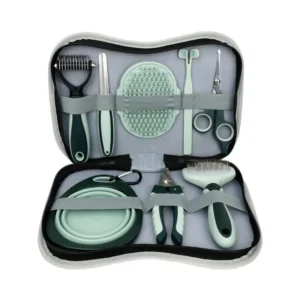 8pcs Pet Grooming Tools Set Pet Dog Grooming Scissors Fish Bone Thin Hair Scissors Ear Clipper Comb Pet Grooming Set
