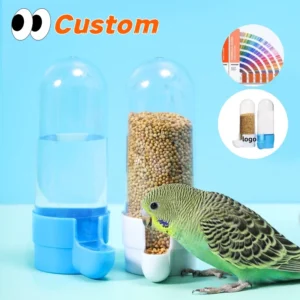 90 200 415ml Eco Friendly Parrot Water Dispenser Pigeons Bird Feeder Bowl Anti Splash Drinking Feeding Food Bowl Bird Supplies
