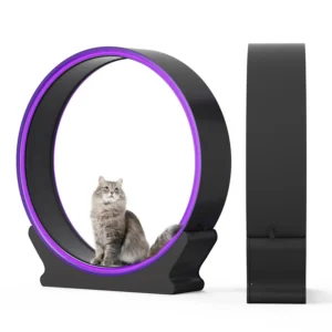 ABS Cat Toy Treadmill WiFi Cool Lighting Environmentally Friendly Materials 0 Formaldehyde Silent Operation Wheel