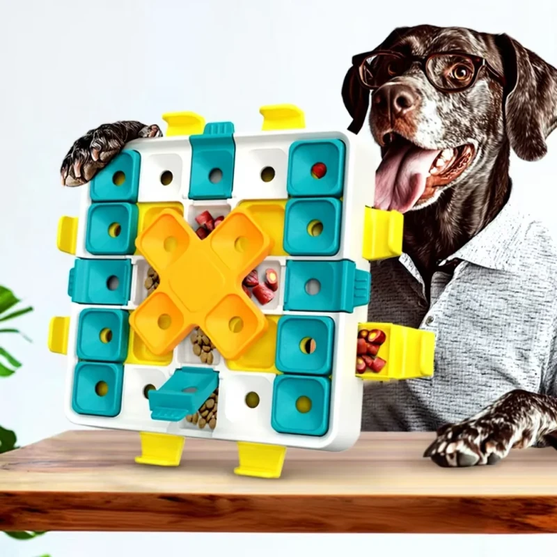 ABS Modern Cute Educational Dog Puzzle Feeder Toy Eco Friendly Material Hidden Food Training Sniffing Exercise Boredom Buster