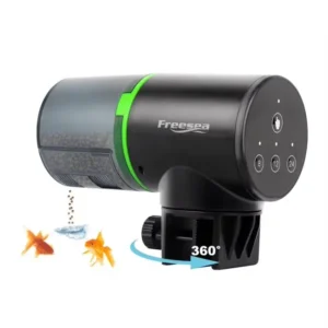 ABS Plastic Automatic Fish Feeder 0.05 Gal Timing Fish Tank Feeder Aquarium Feeder