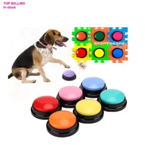 ABS Plastic Dog Voice Box Training Clicker with Recording Speaker IPX7 Waterproof for Pet Dog Training Supplies
