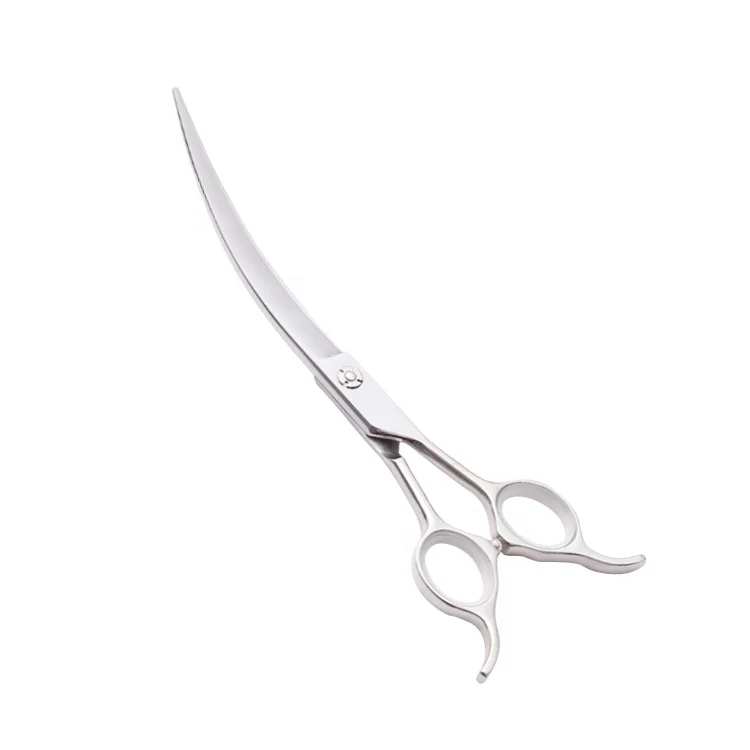 AR 75DQ Eco Friendly Pet Dog Grooming Cutting Scissors Stainless Steel Professional Super Curved Shears
