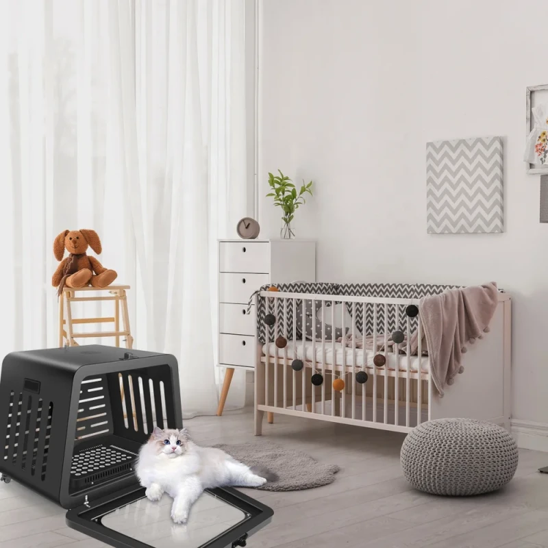 AZURE Red Light Therapy Dog Cat Pet Cage with 120 LED Multi Wavelength Carrier Kennel Metal Health Device Bed House