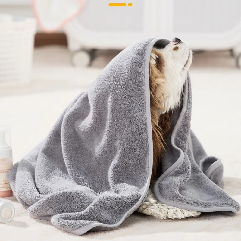 Absorbent Lint free Microfiber Quick Dry Dog Cleaning Paw Bath Towel for Dog Drying