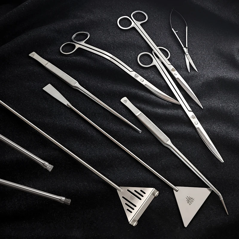 Accessories Aquascaping Aquarium Tweezer Fish Tanks Tools Plants Scissor Stainless Steel Aquatic Maintenance