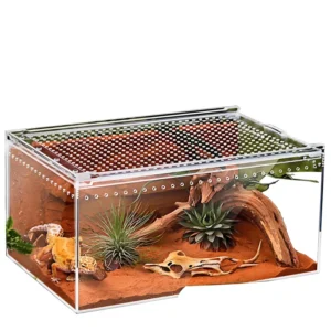 Acrylic Eco Friendly Terrarium Vivarium Breeding Box for Reptiles Amphibians Lizards Snakes