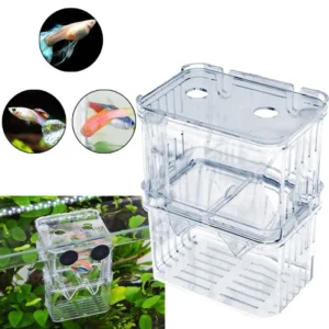 Acrylic Fish Breeding Incubator Eco Friendly Aquarium Transparent Modern Design Living Room Kitchen Use Isolation Box Comes Bags