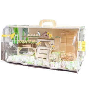 Acrylic Hamster Cage New Design Reptile tank Breathable Transparent Reptile Small Animal Habitats Rat House Big Hamster Cage