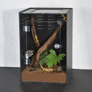 Acrylic PVC Crested Gecko Reptile Enclosure Crystal Clear Visibility Unmatched Durability for Arboreal Reptile Breeding Box