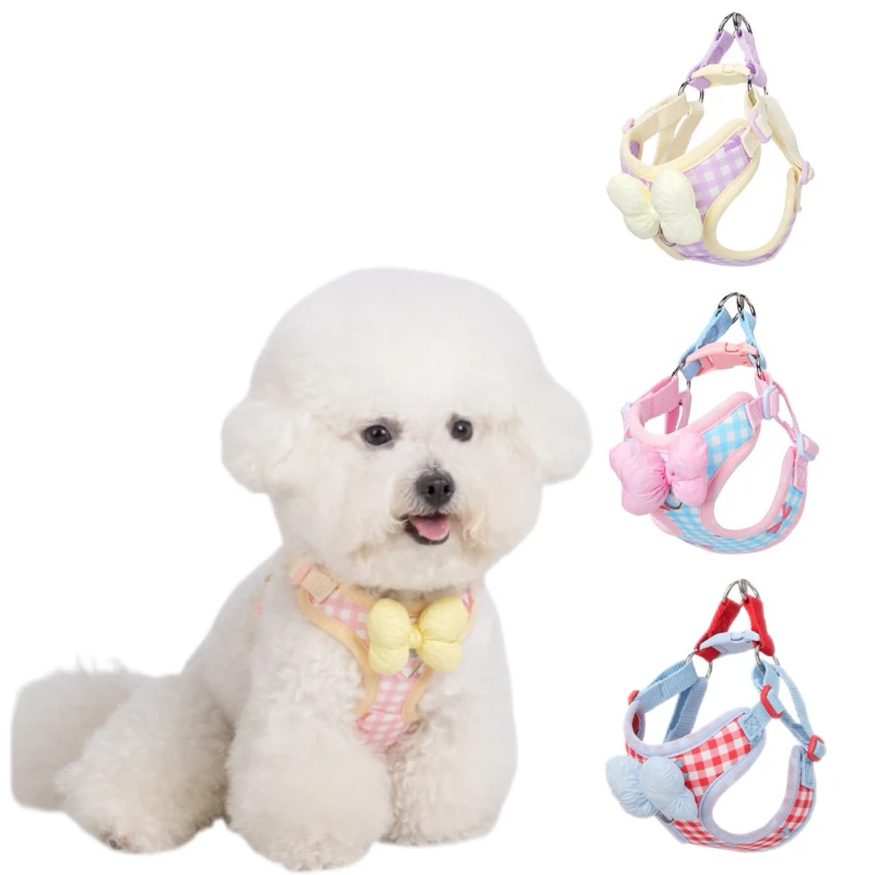Adjustable Anti escape Pet Harness With Leash Safe Walking Strap For Dogs And Cat Leashes for Small Medium Dogs and Cats