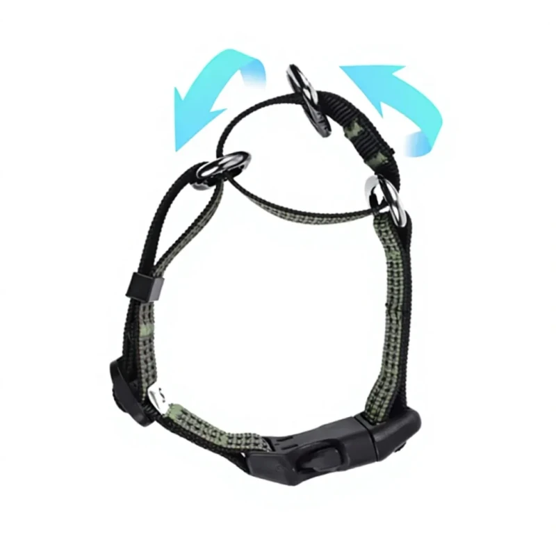 Adjustable Classic Simple Nylon Dog Collar Strong Comfortable Safety Locking Buckle Reflective Anti Pull Pet Collar Name