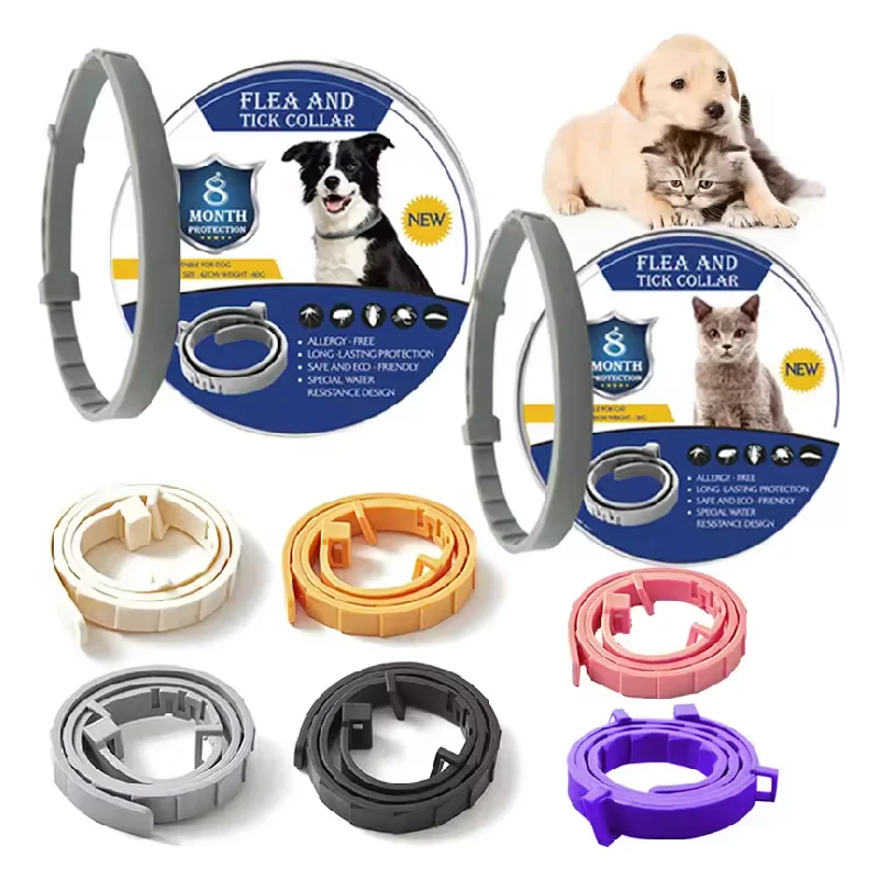 Adjustable Dog Cat Calming Collar, Nature Safe Waterproof Insect Prevention, Long Lasting Calming Effect, Pet Anxiety Relief