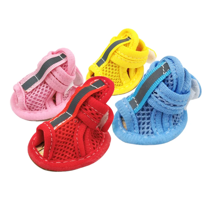Adjustable Eco-Friendly Cute Small Medium Dog Shoes Cozy Reflective Breathable for Winter Use by Pugs and Chihuahuas